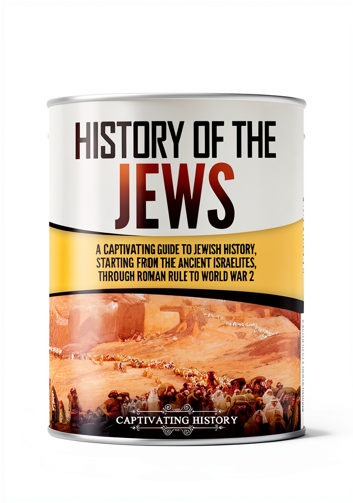 Installing History of Judaism Kindle eBook Amazon 107 Page Educational Guide on a wooden desk