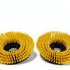 Floor Scrubber Rotary Brush Replacement Izepaap CW430 8.6 Yellow 2pcs-2