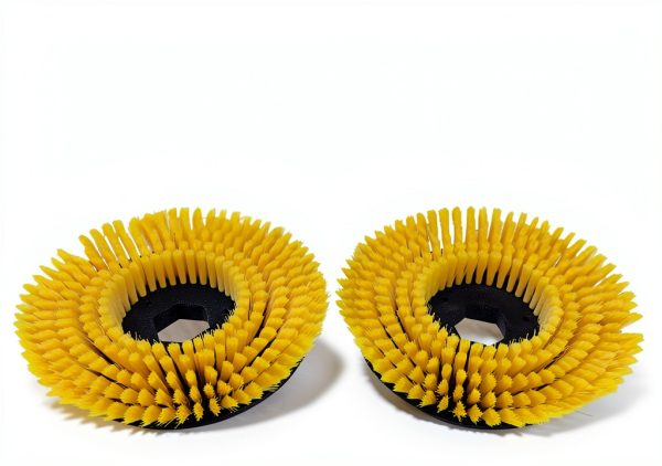 Floor Scrubber Rotary Brush Replacement Izepaap CW430 8.6 Yellow 2pcs-2