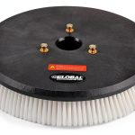 Global Industrial 17in Scrub Brush for Floor Scrubbers Black Plastic-0
