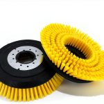 Floor Scrubber Rotary Brush Replacement Izepaap CW430 8.6 Yellow 2pcs-0
