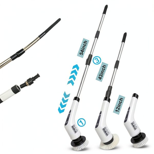 Wireless Rotary Brush Washer Ideological 9‑Head IPX7 Waterproof-2