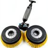 Floor Scrubber Rotary Brush Replacement Izepaap CW430 8.6 Yellow 2pcs-1